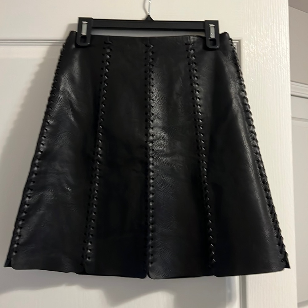 Vegan leather skirt